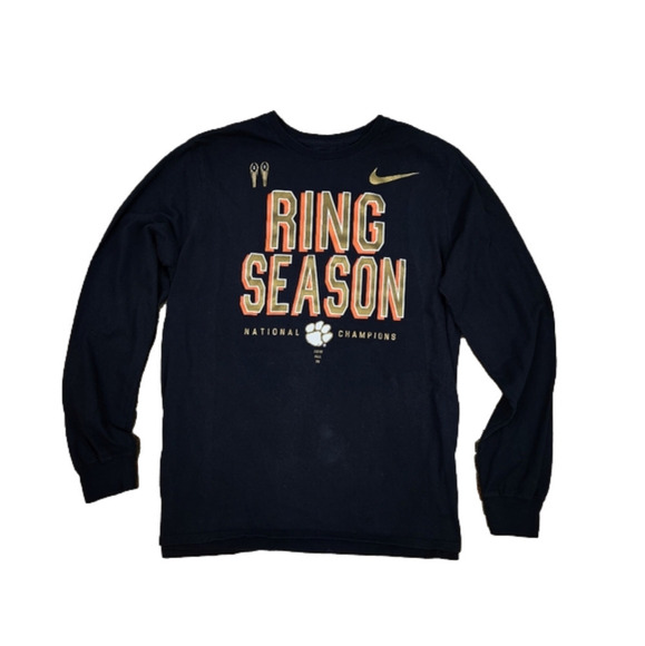 NIKE Clemson Tigers National Champion 🏆 Ring Season Shirt SZ XL - Picture 1 of 5